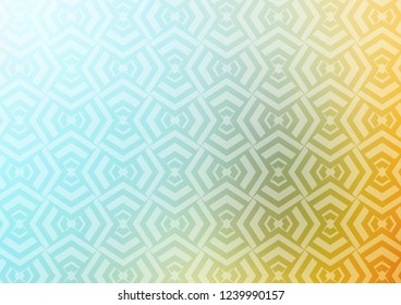 Light Blue, Yellow vector texture with colored lines. Modern geometrical abstract illustration with staves. Backdrop for TV commercials.