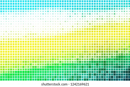 Light Blue, Yellow vector texture in rectangular style. Illustration with set of colorful rectangles. Pattern for commercials.