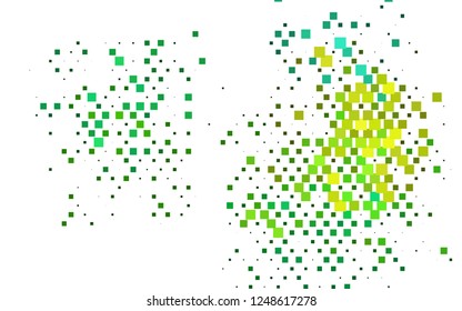 Light Blue, Yellow vector texture in rectangular style. Beautiful illustration with rectangles and squares. The template can be used as a background.