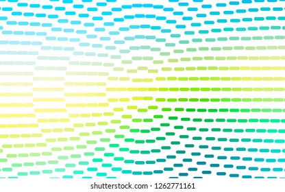 Light Blue, Yellow vector texture with colored lines. Shining colored illustration with narrow lines. Backdrop for TV commercials.