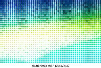 Light Blue, Yellow vector texture in rectangular style. Illustration with set of colorful rectangles. Best design for your ad, poster, banner.