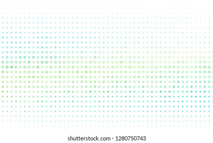 Light Blue, Yellow vector texture with disks. Beautiful colored illustration with blurred circles in nature style. Design for posters, banners.