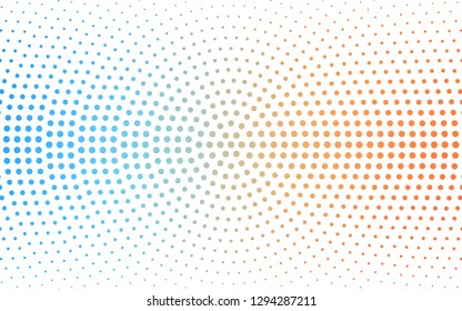 Light Blue, Yellow vector  texture with disks. Illustration with set of shining colorful abstract circles. Pattern for textures of wallpapers.
