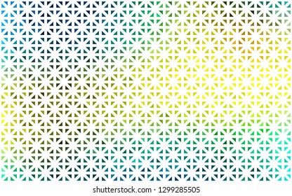 Light Blue, Yellow vector texture in triangular style. Triangles on abstract background with colorful gradient. Smart design for your business advert.