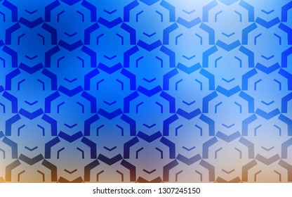 Light Blue, Yellow vector texture with bent lines. Colorful illustration in simple style with gradient. A new texture for your  ad, booklets, leaflets.