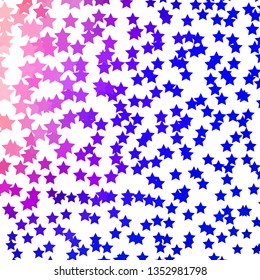 Light Blue, Yellow vector texture with beautiful stars. Colorful illustration in abstract style with gradient stars. Theme for cell phones.