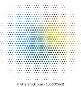 Light Blue, Yellow vector texture with circles. Illustration with set of shining colorful abstract spheres. Pattern for wallpapers, curtains.