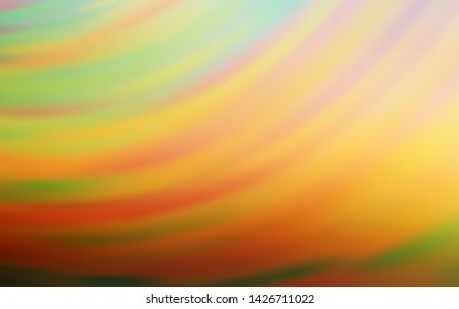 Light Blue, Yellow vector texture with wry lines. A circumflex abstract illustration with gradient. Pattern for your business design.
