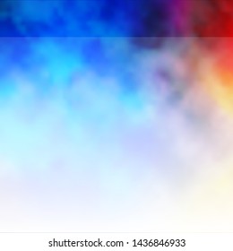 Light Blue, Yellow vector texture with cloudy sky. Colorful illustration with abstract gradient clouds. Template for landing pages.