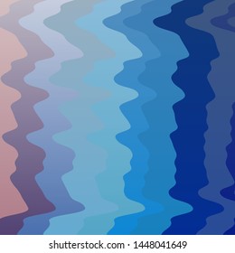 Light Blue, Yellow vector texture with circular arc. Brand new colorful illustration with bent lines. Pattern for booklets, leaflets.