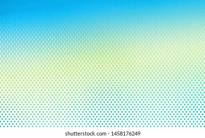 Light Blue, Yellow vector texture with disks. Illustration with set of shining colorful abstract circles. Template for your brand book.