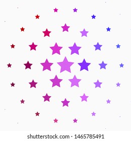 Light Blue, Yellow vector texture with beautiful stars. Shining colorful illustration with small and big stars. Pattern for websites, landing pages.