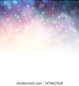 Light Blue, Yellow vector texture with circles. Abstract colorful disks on simple gradient background. Pattern for booklets, leaflets.