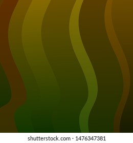Light Blue, Yellow vector texture with wry lines. Bright illustration with gradient circular arcs. Smart design for your promotions.