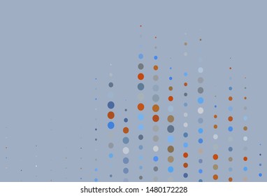 Light Blue, Yellow vector texture with disks. Beautiful colored illustration with blurred circles in nature style. New template for your brand book.