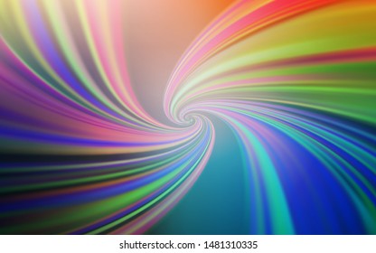 Light Blue, Yellow vector texture with bent lines. Shining colorful illustration in simple style. A new texture for your  ad, booklets, leaflets.