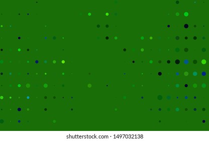 Light Blue, Yellow vector texture with disks. Beautiful colored illustration with blurred circles in nature style. Pattern for ads, leaflets.