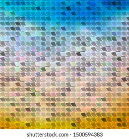 Light Blue, Yellow vector texture in rectangular style. Illustration with a set of gradient rectangles. Best design for your ad, poster, banner.