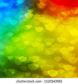 Light Blue, Yellow vector texture with circles. Abstract illustration with colorful spots in nature style. Design for your commercials.