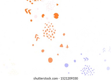 Light Blue, Yellow vector texture with abstract forms. Modern abstract illustration with colorful random forms. Simple design for your web site.