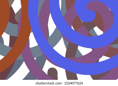 Light Blue, Yellow vector texture with bent lines. Colorful illustration in abstract style with gradient. Pattern for your business design.