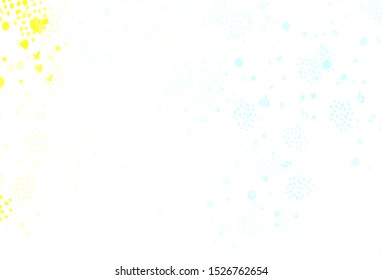 Light Blue, Yellow vector texture with abstract forms. Modern abstract illustration with colorful random forms. Elegant design for wallpapers.