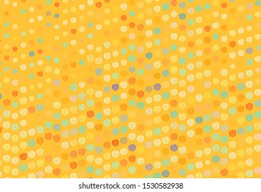 Light Blue, Yellow vector texture with curved lines. Colorful abstract illustration with gradient lines. The best colorful design for your business.