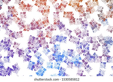 Light Blue, Yellow vector texture with abstract forms. Colorful chaotic forms with gradient in modern style. Modern design for your business card.