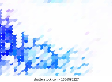 Light Blue, Yellow vector texture with disks. Modern abstract illustration with colorful water drops. Pattern for ads, leaflets.