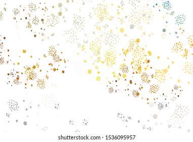 Light Blue, Yellow vector texture with abstract forms. Decorative design in abstract style with random forms. Background for a cell phone.