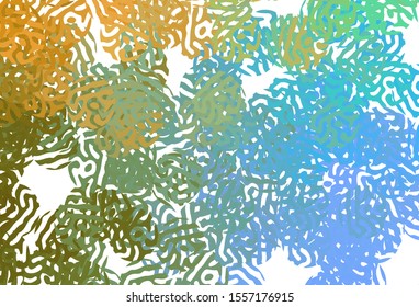 Light Blue, Yellow vector texture with abstract forms. Illustration with colorful gradient shapes in abstract style. Modern design for your business card.