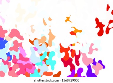 Light Blue, Yellow vector texture with abstract forms. Illustration with colorful gradient shapes in abstract style. Background for a cell phone.