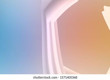 Light Blue, Yellow vector texture with bent lines. Modern gradient abstract illustration with bandy lines. Abstract style for your business design.