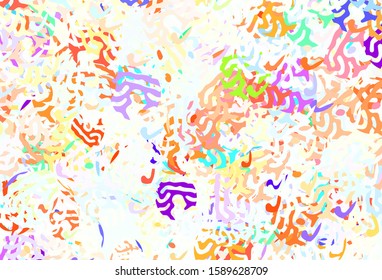 Light Blue, Yellow vector texture with abstract forms. Illustration with colorful gradient shapes in abstract style. Modern design for your business card.