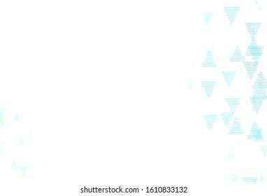 Light Blue, Yellow vector texture with triangular style with circles. Modern abstract illustration with colorful dots, lines. Modern template for landing page.