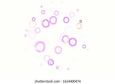 Light Blue, Yellow vector texture with disks. Illustration with set of shining colorful abstract circles. Pattern for futuristic ad, booklets.