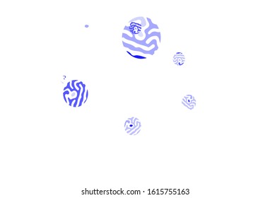 Light Blue, Yellow vector texture with disks. Illustration with set of shining colorful abstract circles. Pattern for beautiful websites.