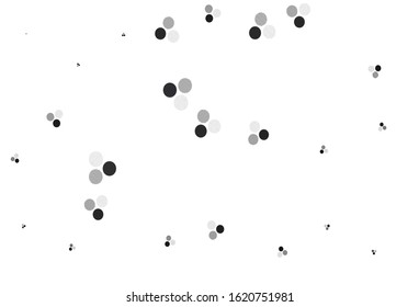 Light Blue, Yellow vector texture with disks. Blurred bubbles on abstract background with colorful gradient. Pattern for beautiful websites.