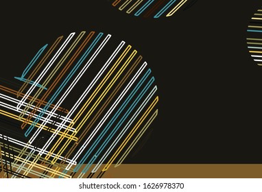 Light Blue, Yellow vector texture with disks. Abstract illustration with colored bubbles in nature style. Pattern for ads, leaflets.