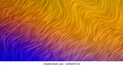 Light Blue, Yellow vector texture with circular arc. Colorful illustration, which consists of curves. Pattern for websites, landing pages.