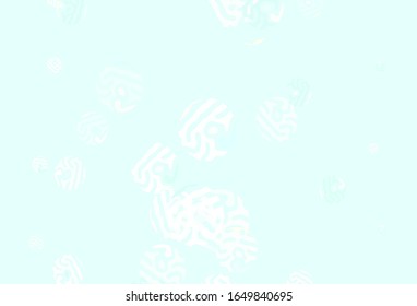 Light Blue, Yellow vector texture with disks. Illustration with set of shining colorful abstract circles. Pattern for ads, leaflets.