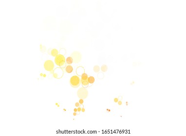 Light Blue, Yellow vector texture with disks. Modern abstract illustration with colorful water drops. Pattern for futuristic ad, booklets.