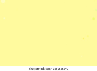 Light Blue, Yellow vector texture with disks. Abstract illustration with colored bubbles in nature style. Pattern for beautiful websites.