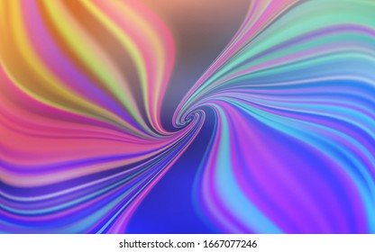Light Blue, Yellow vector texture with wry lines. Glitter abstract illustration with wry lines. Template for cell phone screens.