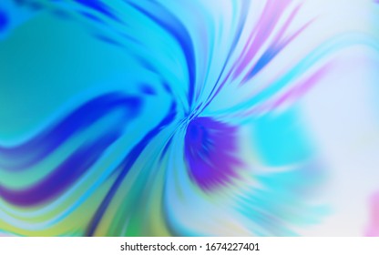 Light Blue, Yellow vector texture with curved lines. Modern gradient abstract illustration with bandy lines. Abstract design for your web site.