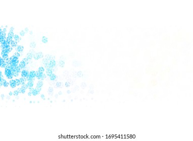 Light Blue, Yellow vector texture with abstract forms. Simple colorful illustration with abstract gradient shapes. Modern design for your business card.