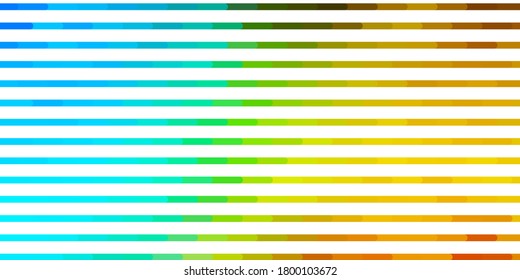 Light Blue, Yellow vector texture with lines. Colorful gradient illustration with abstract flat lines. Template for your UI design.