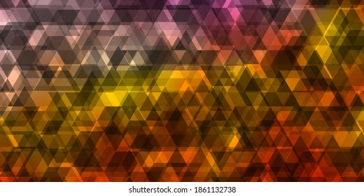 Light Blue, Yellow vector texture with lines, triangles. Shining abstract illustration with colorful triangles. Pattern for booklets, leaflets