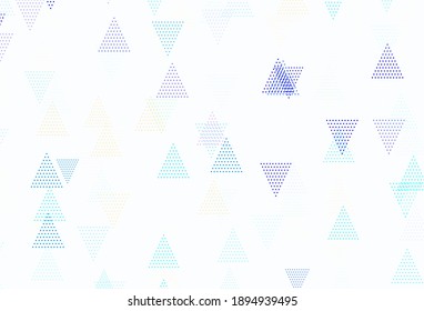 Light Blue, Yellow vector texture with triangular style. Modern abstract illustration with colorful triangles. Pattern for commercials.