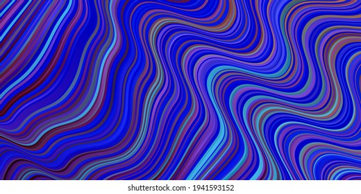 Light Blue, Yellow vector texture with circular arc. Colorful geometric sample with gradient curves.  Best design for your posters, banners.